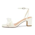White Bow Heels for Wedding and Party