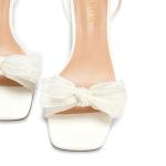 White Bow Heels for Wedding and Party