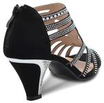 Olivia K Women's Strappy Rhinestone Low Heel Sandals