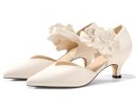 Women’s Creamy-White Low Kitten Heels for Weddings