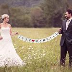 Just Married Vintage Banner for Photo Booth
