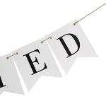 Just Married Vintage Banner for Photo Booth