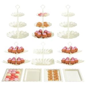 10-Piece Tiered Cupcake and Dessert Stand Set