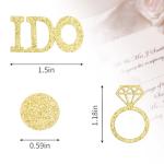 Gold Diamond Ring Confetti for Wedding Decor