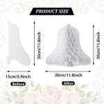 5 Pack White Honeycomb Wedding Bells Decorations