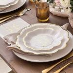 Always & Forever Wedding Paper Plates and Napkins Set