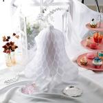 5 Pack White Honeycomb Wedding Bells Decorations
