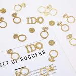 Gold Diamond Ring Confetti for Wedding Decor
