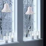 5 Pack White Honeycomb Wedding Bells Decorations