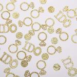 Gold Diamond Ring Confetti for Wedding Decor