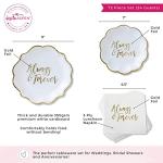 Always & Forever Wedding Paper Plates and Napkins Set