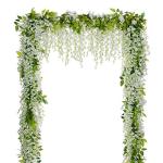 Lvydec White Wisteria Garland for Wedding Decor