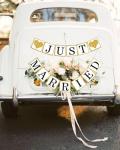 Just Married Wedding Banner Garland for Celebrations