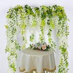 Lvydec White Wisteria Garland for Wedding Decor