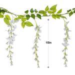 Lvydec White Wisteria Garland for Wedding Decor