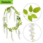 Lvydec White Wisteria Garland for Wedding Decor