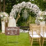 Double Sided Wedding Direction Signs with Stakes