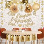 Champagne-Gold Sage Bridal Shower Decoration Set