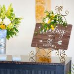 Double Sided Wedding Direction Signs with Stakes