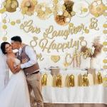 Champagne-Gold Sage Bridal Shower Decoration Set