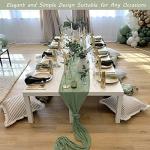 12 Pack 10Ft Dusty Sage Green Cheesecloth Runners
