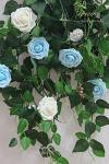 25 Ivory Foam Fake Roses for Wedding Decor