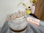 Bachelorette Party Rose Gold Crown and Sash Set