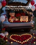 1000 Artificial Rose Petals and Heart LED Candles