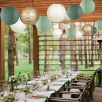 Sage Green Paper Lanterns for Wedding Decor