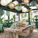 Sage Green Paper Lanterns for Wedding Decor