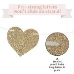 Gold Glitter Love & Laughter Bridal Banner