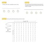 Champagne Tulle Curtain with Lights for Weddings