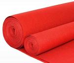 Aisle Runners Wedding Accessories 2mm Red Aisle Runner Carpet Rugs for Step and Repeat Display, Ceremony Parties and Events Indoor or Outdoor Decoration 24 Inch Wide x 15 feet Long