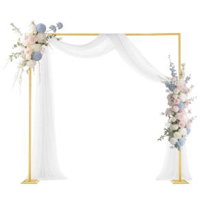 VEVOR Arch Backdrop Stand Square Metal Arch 8 ft x 8 ft for Wedding Party Decor