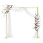 VEVOR Arch Backdrop Stand Square Metal Arch 8 ft x 8 ft for Wedding Party Decor