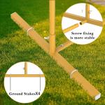 Set of 2 Arch Backdrop Stand Metal Wedding Arch Stand Frame 7.2&6FT Party Decor