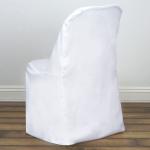 10 White Polyester FOLDING CHAIR COVERS Wedding Banquet Reception Decorations