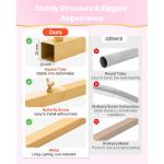 Uimoso Wedding Arch Backdrop Stand Set of 3 Metal 7.2ft 6.6ft 6ft Party Stand