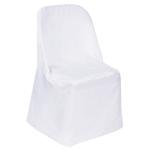10 White Polyester FOLDING CHAIR COVERS Wedding Banquet Reception Decorations
