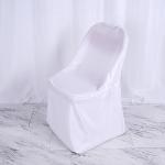 10 White Polyester FOLDING CHAIR COVERS Wedding Banquet Reception Decorations