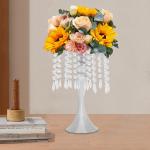 10PCS Flower Stands Crystal?Flower Stand 13.8" Height Flower Arrangement Stand
