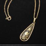 GOLD PLATED 3 SET OF JEWELRY NECKLACE RING & BRACELET SET