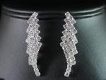 WOW CLEAR AUSTRIAN RHINESTONE CHOKER NECKLACE EARRINGS SET BRIDAL PROM N1349