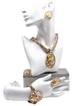 African Jewelry Dubai Gold Plated Jewelry Set Women Wedding Bridal 101