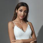 JAKAWIN Bride Silver Bridal Necklace Earrings Set Crystal Wedding Jewelry Set Rhinestone Choker Necklace for Women (Set of 3) (NK144-3) (1 Silver)