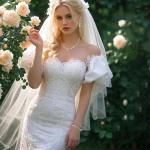 BriLove Wedding Bridal Jewelry for Women Cubic Zirconia Marquise Teardrop Leaf Cluster Y-Necklace Dangle Earrings Link Bracelet Set Clear Gold-Plated-Brass