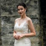 ElegGlo Silver Necklace Earrings Bracelet Crystal Bridal Wedding Jewelry Sets for Brides Bridesmaid Prom Costume Accessories for Women