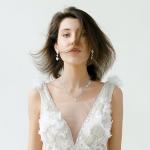 ElegGlo Silver Necklace Earrings Bracelet Crystal Bridal Wedding Jewelry Sets for Brides Bridesmaid Prom Costume Accessories for Women