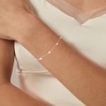 RMOYI Gold Jewelry Set for Women Dainty 14K Gold Plated Pearl Necklace Pearl Drop Dangle Earrings Pearls Bracelets Pearls Choker Necklace Wedding Bride Jewelry for Women