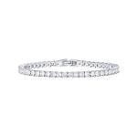 PAVOI Rhodium Plated Tennis Bracelets for Women - 3mm Cubic Zirconia Classic Gold Tennis Bracelets for Women and Men - Trendy CZ Jewelry Gifts - Size 7 Inches